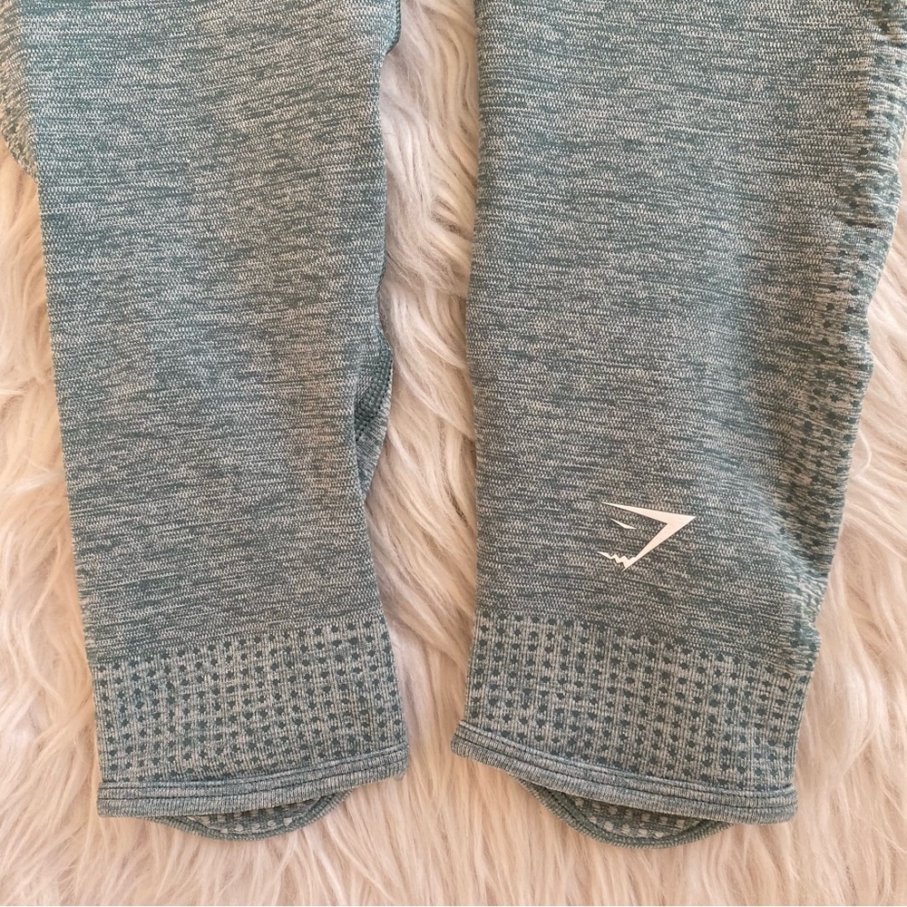 Gymshark Vital Rise Seamless Leggings Women’s Size Small Washed Jade Marl - Picture 12 of 16